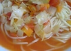 ミネストローネ風スープパスタ♪