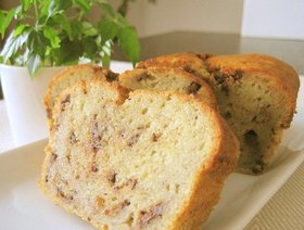 簡単おやつ！チョコバナナケーキ☆