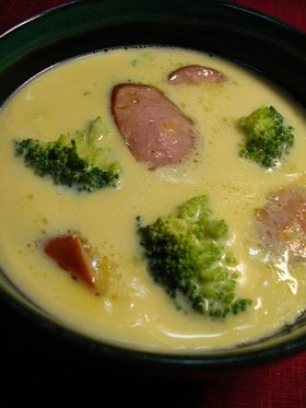 洋風茶碗蒸し★電子レンジで簡単に♪豆乳入