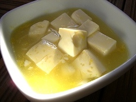 速攻昼ごはん☆こーんすーぷ豆腐
