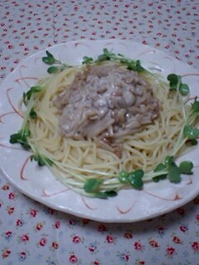 なめたけ&納豆マヨの簡単手抜き!パスタ