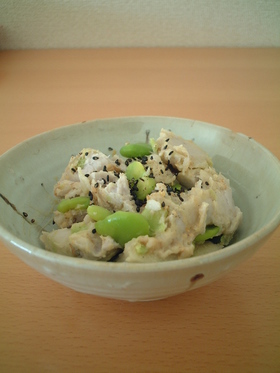 好きなもの2つ☆里芋と空豆のとも和え