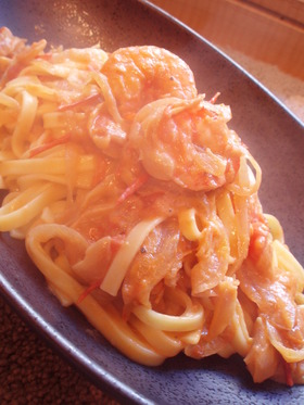°☆.。オニオンクリームパスタ☆.。.: