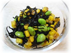 ひじきとコーンのバルサミコサラダ