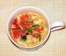 洋風茶碗蒸し♪レンジとカップでお気軽に