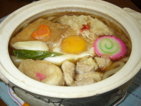 あったか～♪鍋焼きうどん