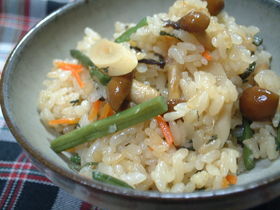 山菜☆炊き込みご飯