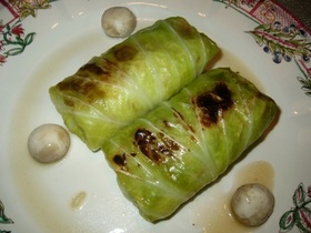 ご飯入りのロールキャベツ