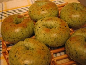 1時間で出来る☆ほうれん草ベーグル