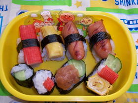 幼稚園のお弁当（お寿司）
