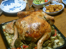 クリスマスには絶対♪☆鶏の丸焼き