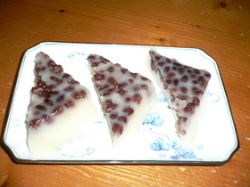 牛乳パックで作る☆超簡単水無月