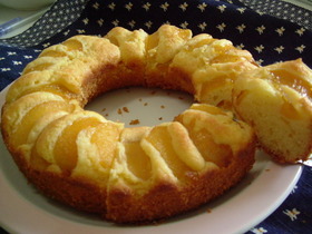 黄桃ケーキ