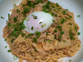 進化した！？我が家定番納豆キムチスパ