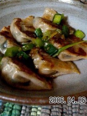 餃子にも柚子胡椒ダレ☆