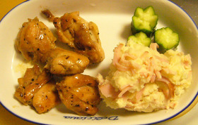 簡単とりもも肉のバジル風味♪