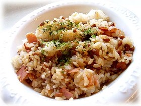 ■簡単!ウマイ■ベーコン納豆チャーハン■