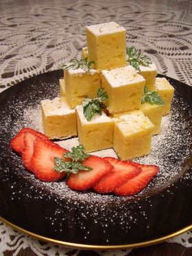 クリームチーズとホワイトチョコのケーキ