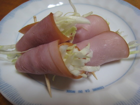 キャベツとハムのサラダ☆お弁当用☆