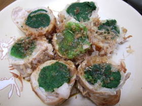 ほうれん草の豚肉巻き巻き♪