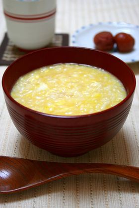 母の味☆風邪ひきさんにとろり卵味噌雑炊♪