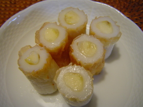 チーズと見せかけて。。実はバナナちくわ