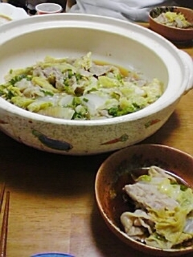 豚バラ＆白菜の蒸し煮