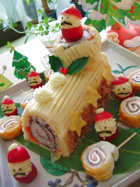 X'mas寿司・ｄｅ・ブッシュドノエル☆