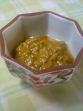 酒のつまみ☆イカのワタ味噌