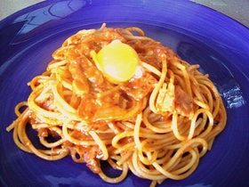 チリトマトカルボナーラ