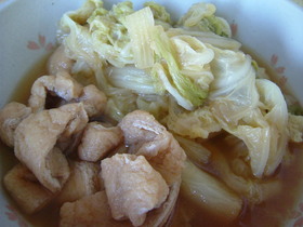 白菜と油揚げの炊いたん☆