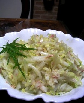 ゆず胡椒で白菜のツナサラダ