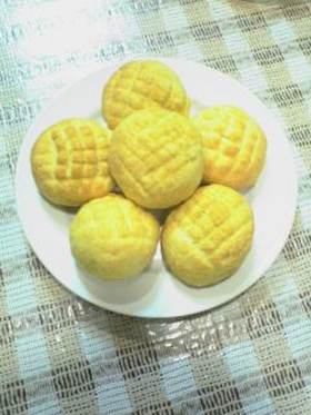 ホットケーキミックスでメロンパン♪