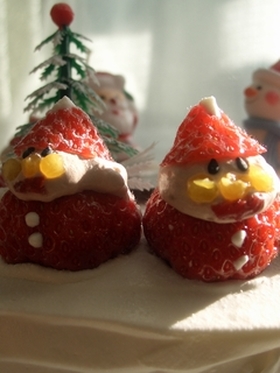アンパンマンサンタのクリスマスケーキ