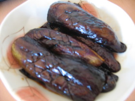 みんな大好物!!ばぁばの甘辛ナス煮~~♪