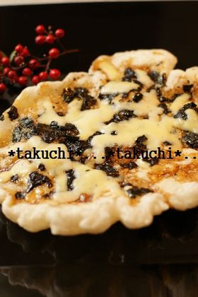 おモチで和風ピザ　砂糖醤油味