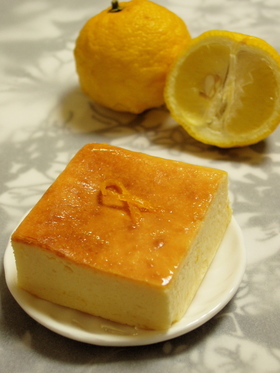 ゆずのベイクドチーズケーキ