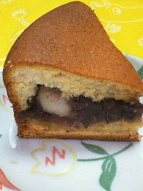 白玉＆あんこ入り☆和風ケーキ♪どらやき風