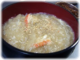 簡単♪カニあんかけ丼