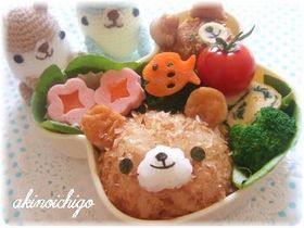 ふわふわクマちゃん弁当（キャラ弁）