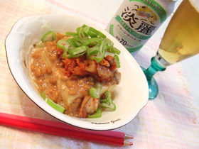 ダイエット中の夕飯☆キムチ納豆腐