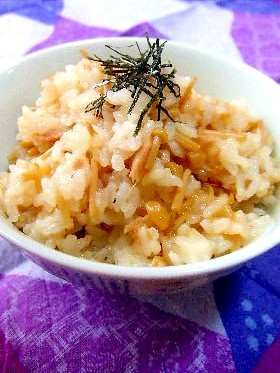 混ぜるだけ第２弾☆なめたけシーチキンご飯