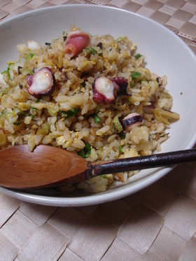 簡単★タコと高菜のチャーハン