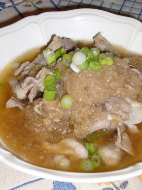 豚コマのみぞれ煮