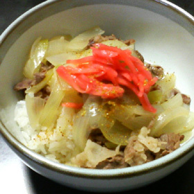 吉野屋風牛丼