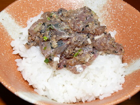 あじのなめろう・胡麻風味