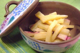 とっても簡単♪ヤーコンの甘酢炒め