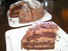 バレンタインに☆ドームチョコレートケーキ
