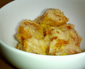 明太子が決め手！かぼちゃの和え物