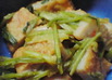 みぶ菜とさつま揚げのごま和え